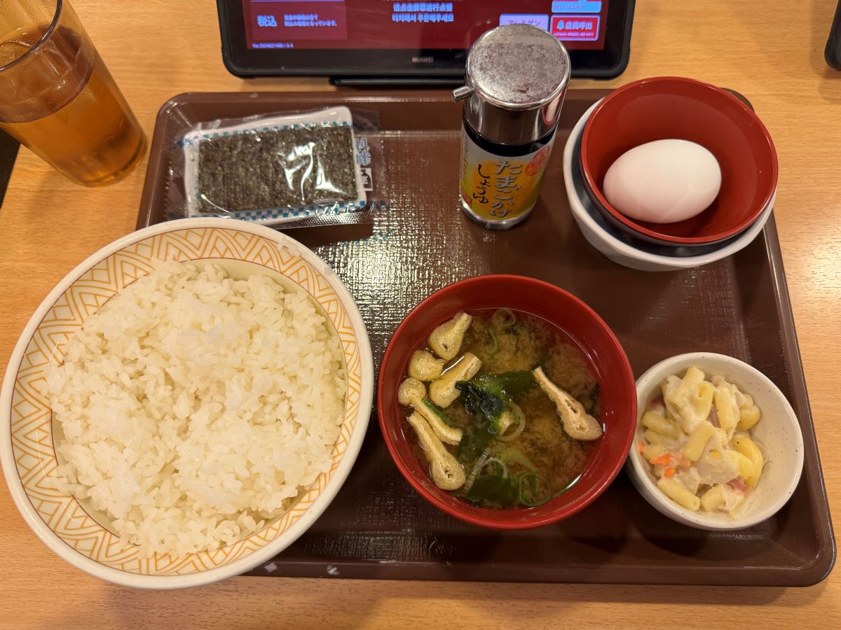 すき家たまかけ朝食