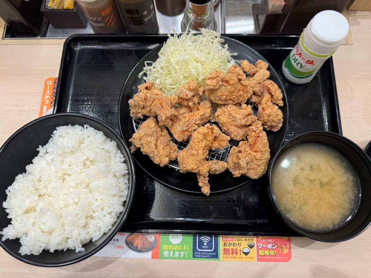 本格唐揚げ定食