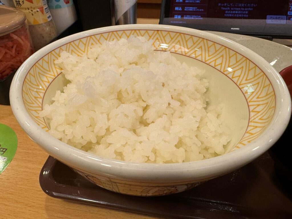 すき家　並盛　ごはん