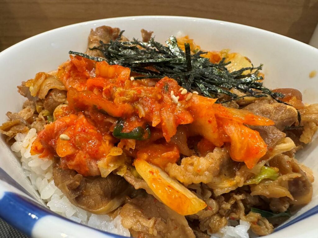 キムチ牛丼