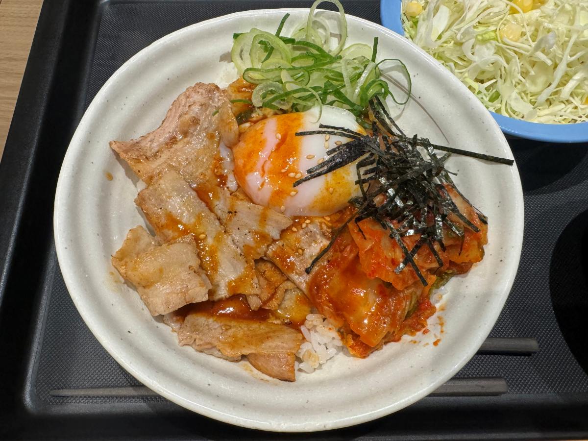 松屋　豚焼ビビン丼