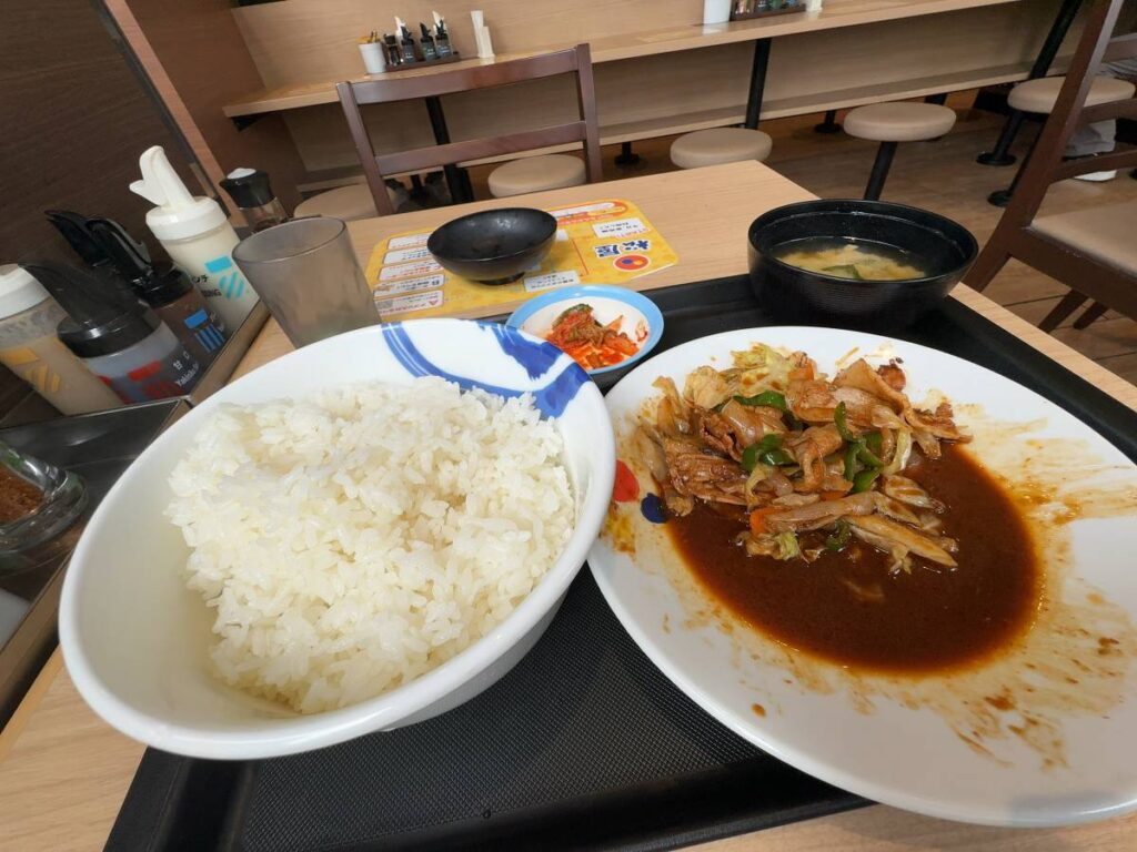 ごはんおかわり前の定食